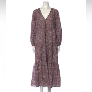 Matteau Long Sleeve Tiered Floral Dress